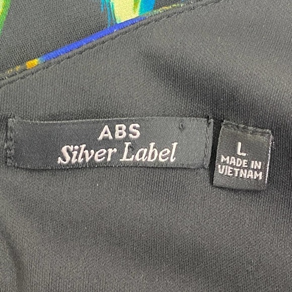 Abs Silver Label One Shoulder Multicolored Aztec Print Mini Sheath Dress - Picture 9 of 12